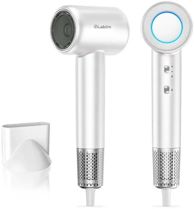 Main image of Hair Dryer,High-Speed Ionic Blow Dryer 110,000 RPM Motor,Cyber White
