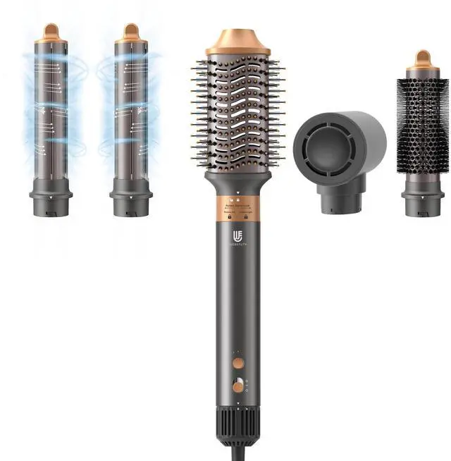 Main image of Hair Dryer Hot Air Styler: High-Speed Blow Dryers with Negative Ionic for Fast Drying Frizz Control, Airflow Auto Wrap Curling Iron Curler Oval Volumizer Round Brush for Styling Smoothing Volumizing