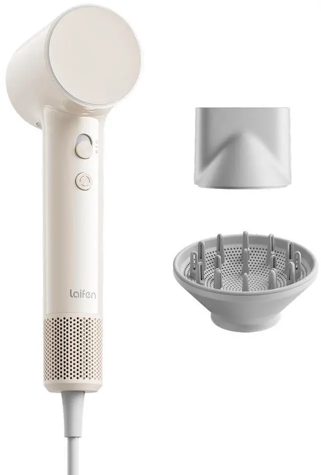 Main image of Air Diffuser Hair Dryer, 15 × High-Speed Ionic Hairdryer, Milktea