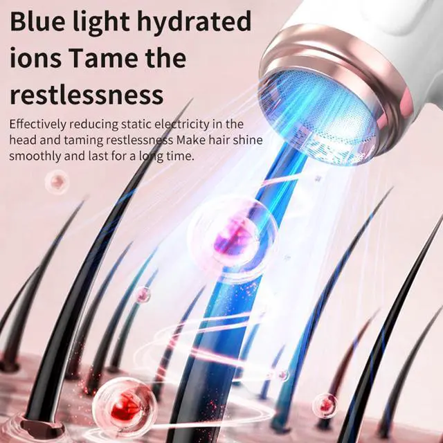 Alt view image 6 of 7 - Cordless Hair Dryer, 15000mAh Rechargeable Blow Dryer 200W Battery Operated Hairdryer with 3 Adjustable Wind Modes and Display Screen, for Travel Camping