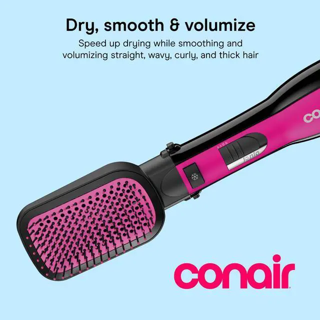 Alt view image 2 of 7 - All-in-One Hot Air Brush, Ionic Technology, Mixed Bristles, 1000W