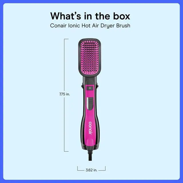 Alt view image 7 of 7 - All-in-One Hot Air Brush, Ionic Technology, Mixed Bristles, 1000W