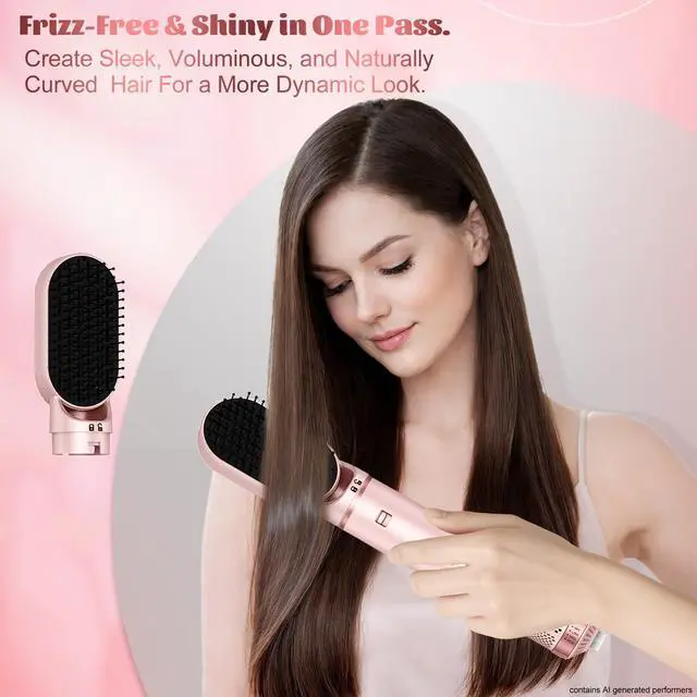 Alt view image 6 of 7 - 5-in-1 Hair Styler, Wrap Air Curler & Blow Dryer Brush for Women