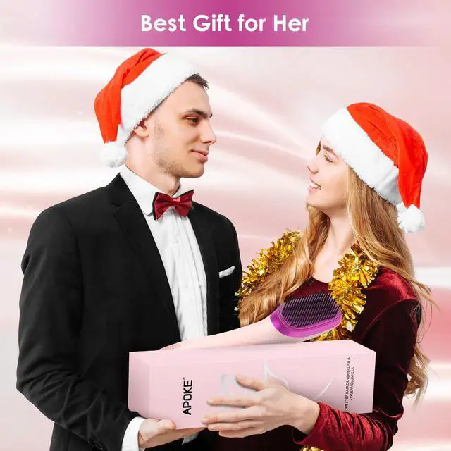 Alt view image 7 of 7 - 3 in 1 Hair Dryer Brush Professional 1200W Powerful Ceramic Tourmaline 3 Heat/2 Speed Settings One Step Hair Dryer and Styler (Pink)