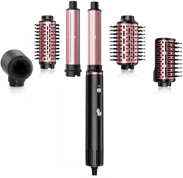 Main image of Hair Dryer Brush Set, 110000 RPM Hot Air Styler with Auto-Wrap Curler