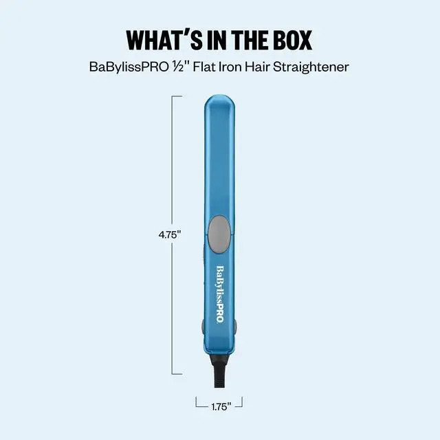 Alt view image 7 of 7 - The Mini Traveler Hair Straightener, Dual Voltage, 1/2"