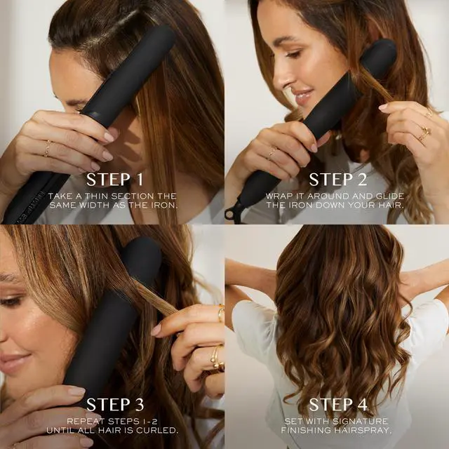 Alt view image 4 of 6 - Flat Iron Straightener + Style Assist Heat Protectant Spray Set - 3/4 Inch Ceramic Mini Straightener for Short Hair - Travel Case - Auto Shut Off