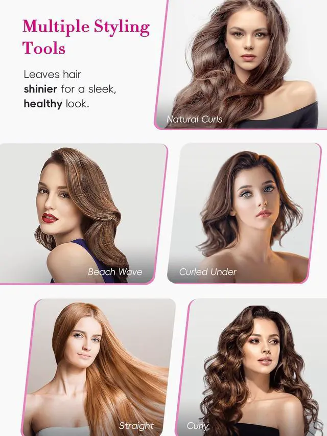 Alt view image 6 of 7 - Flat Iron Hair Straightener 1 inch, Ceramic Ionic, Dual Voltage