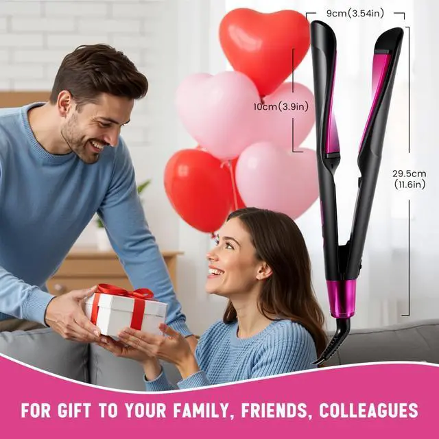 Alt view image 7 of 7 - Hair Straightener and Curler 2-in-1, Flat iton Hair Straightener