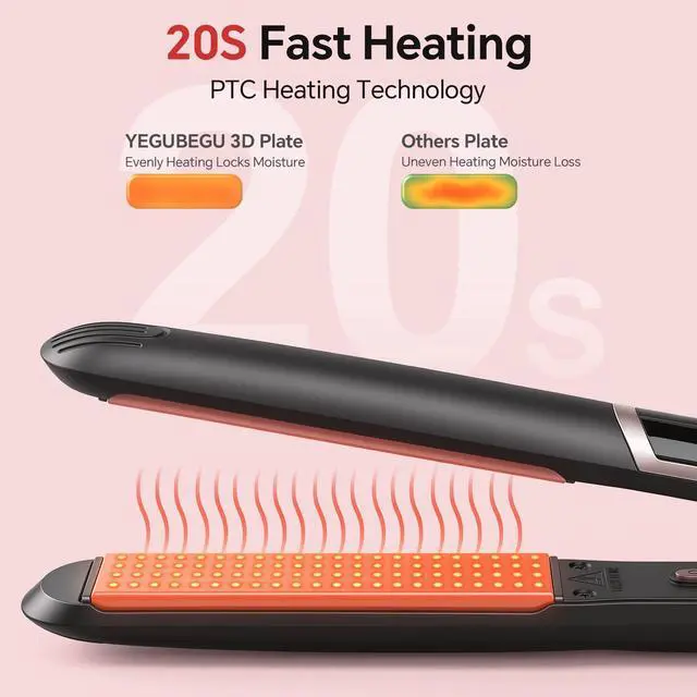 Alt view image 4 of 7 - Hair Straighteners with Ceramic Plates for Sleek & Smooth Styling