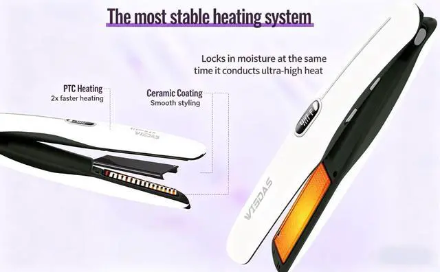 Alt view image 6 of 7 - Cordless 2 in 1 Hair Straightener Curling Iron, USB Charging Mini Portable Travel Flat Iron with Digital LCD, Full Hair Styling Accessories Kit Gift for Girls & Women