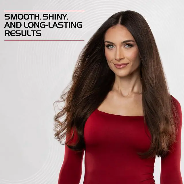 Alt view image 6 of 7 - Lava Heated Straightening Brush, 3-in-1 Hair Straightener, Dryer & Smoothing Comb, Reduces Frizz & Increases Shine for Healthy & Easy Styling