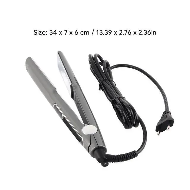 Alt view image 6 of 7 - Hair Straightener Multigear Adjustment 480°F Ceramic Iron EU Plug, Sealing, Alloy Plate, Tourmaline Ceramics Material, Even Heat Distribution for Silky, Shiny Hair