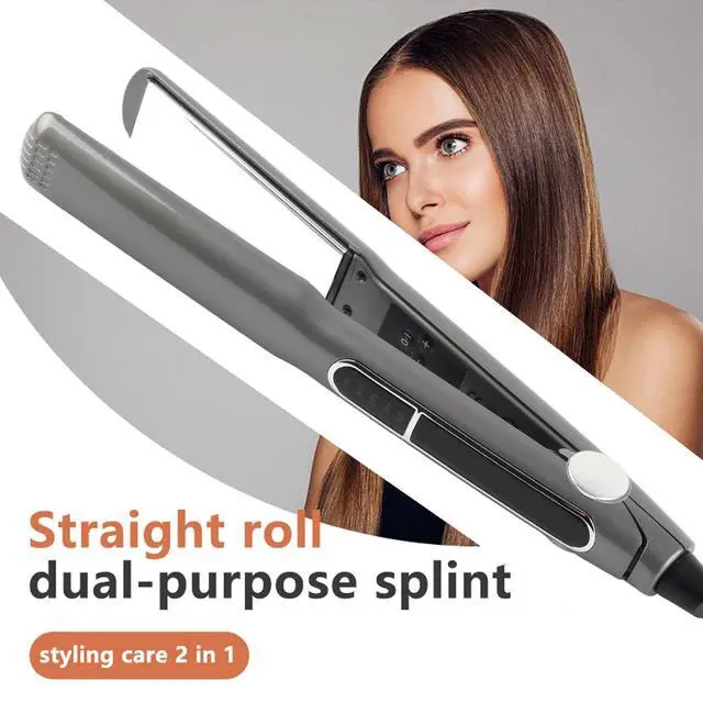 Alt view image 7 of 7 - Hair Straightener Multigear Adjustment 480°F Ceramic Iron EU Plug, Sealing, Alloy Plate, Tourmaline Ceramics Material, Even Heat Distribution for Silky, Shiny Hair