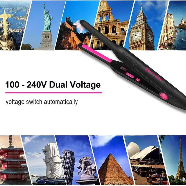 Alt view image 6 of 7 - Pencil Flat Iron, 3/10 Inch Mini Hair Straightener