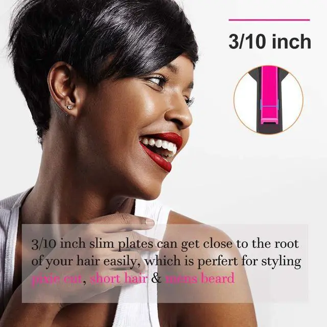 Alt view image 5 of 7 - Pencil Flat Iron, 3/10 Inch Mini Hair Straightener