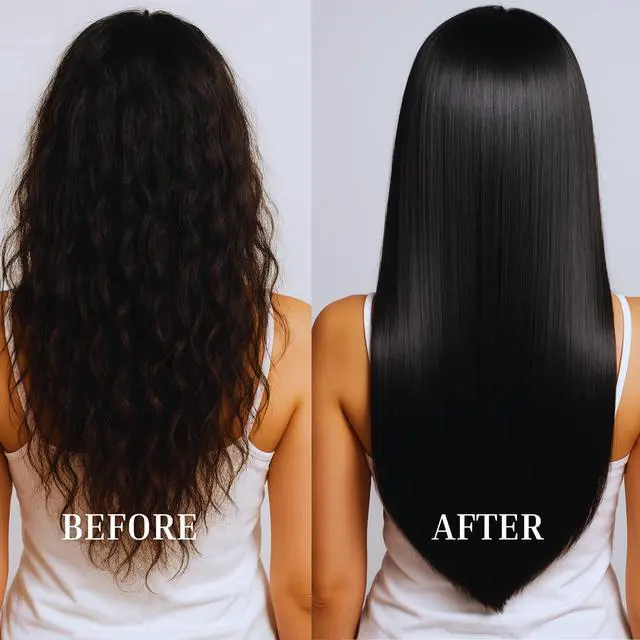 Alt view image 4 of 7 - Brazilian Keratin Hair Straightening Treatment, Lasts Up to 18 Weeks, Keratin Chocolate & Argan Oil Complex, Queratina para Alisar el Cabello, Home & Professional Use, 16 fl oz