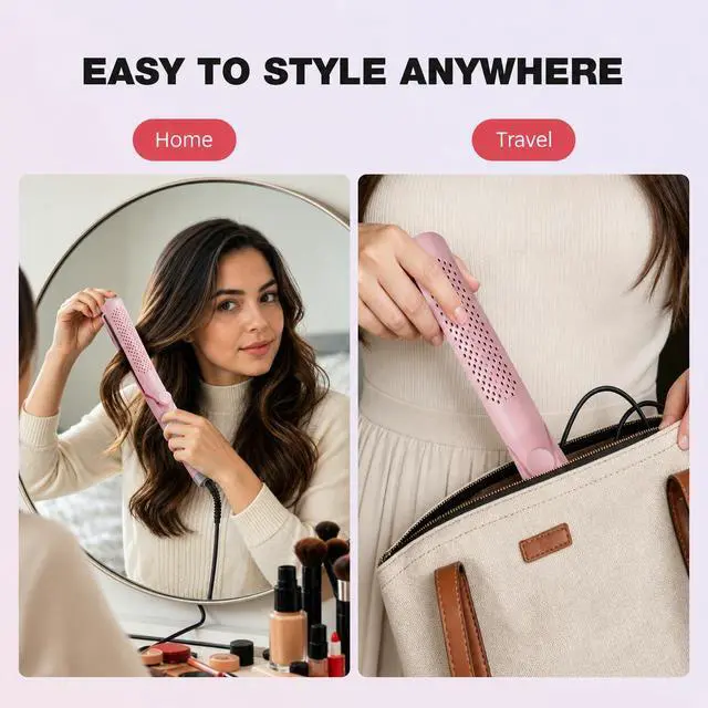 Alt view image 7 of 7 - Airflow Styler Curling Iron, 2 in 1 Straightener and Curler