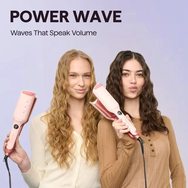 Alt view image 2 of 7 - Power Wave Hair Crimper, Ionic Hair Waver for Less Heat Damage