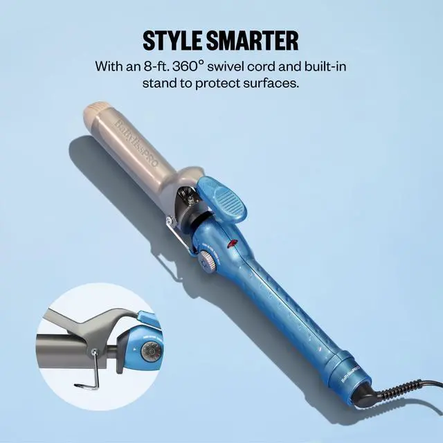 Alt view image 6 of 7 - Nano Titanium Spring Curling Iron, 1.25" Professional Spring Hair Curler for Long Lasting Curls & All Hair Types