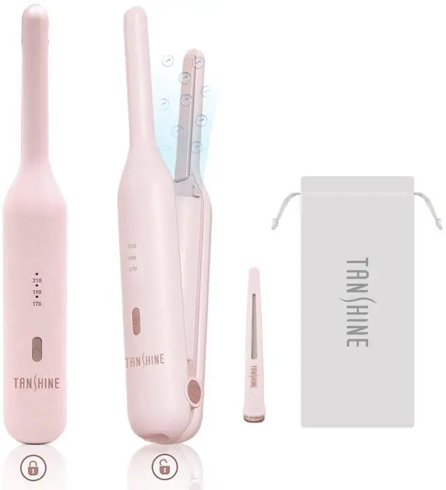 Main image of Cordless Mini Flat Iron, 2-in-1 Straightener & Curler