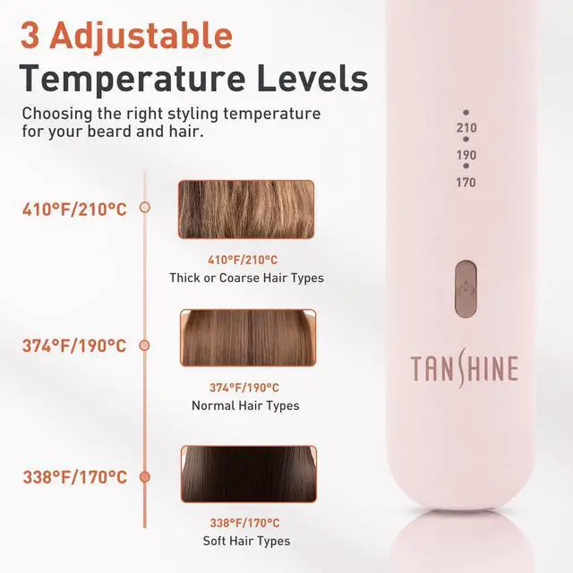 Alt view image 5 of 7 - Cordless Mini Flat Iron, 2-in-1 Straightener & Curler