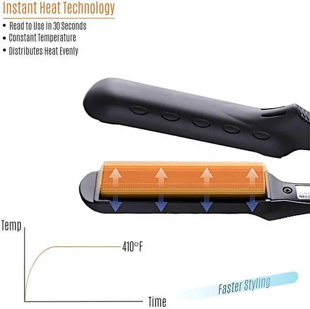 Alt view image 3 of 7 - Mini Flat Iron 0.5 inch, Dual Voltage Travel Hair Straightener for Short to Medium Hair & Bangs, Small Size Ceramic Tourmaline 3D Floating Plates, HeatResistant Pouch Included