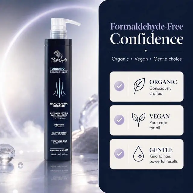 Alt view image 3 of 7 - Torrano Liquid Nanoplastia Keratin Hair Treatment- Straightening in 1 Step, Formaldehyde Free-Nanoplastia Para Alisar Cabello, Keratina Organica Sin Formol Para Alisar(16.9Fl.oz/500ml)