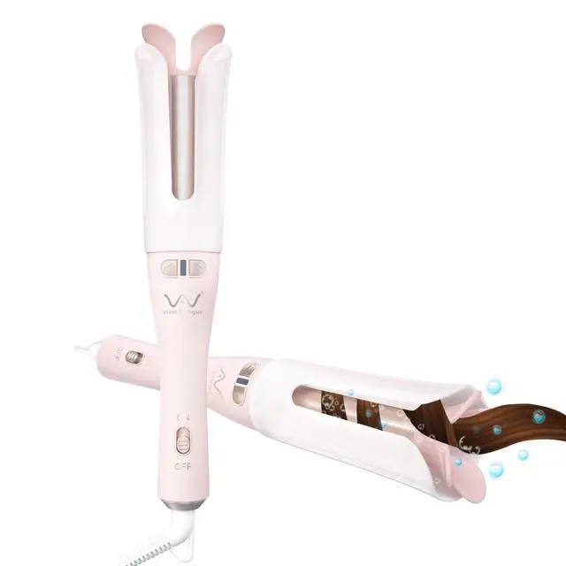 Alt view image 2 of 7 - Automatic Rotating Curling Iron for Long/Medium Hair - 1.25" Large Barrel Anti-Tangle Curling Wand,Tangle-Free & Safe Design,Easy to Use Hair Curler (Auto Spin)