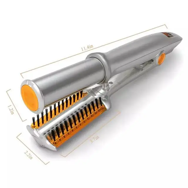 Alt view image 2 of 7 - 2 in1 Hair Curler Straighter Rotating Iron, Curling Iron Wand for Hair Curling and Straighting, Dry and Wet Styling Tool, Travel for Girls Women