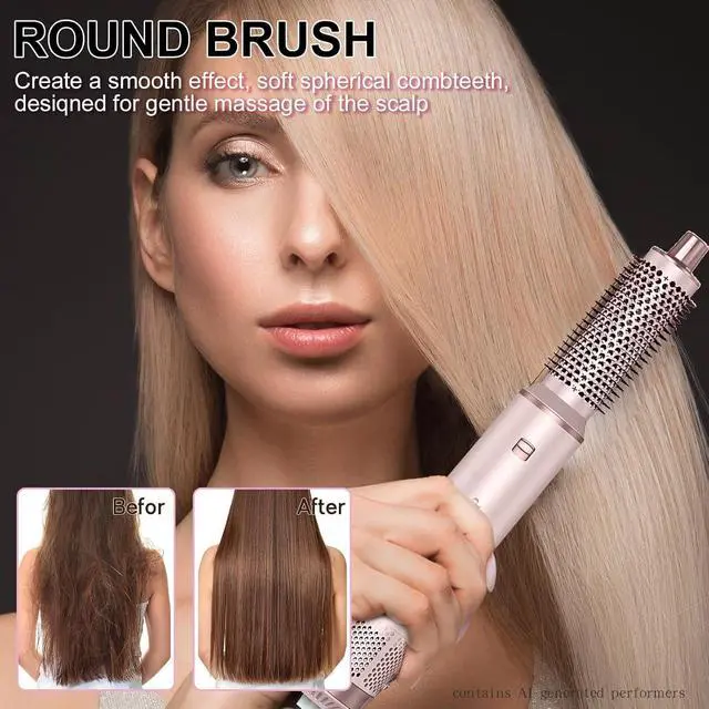 Alt view image 6 of 7 - 5 in 1 Hair Styler & Wrap Air Curler, Low-Speed Hair Tools