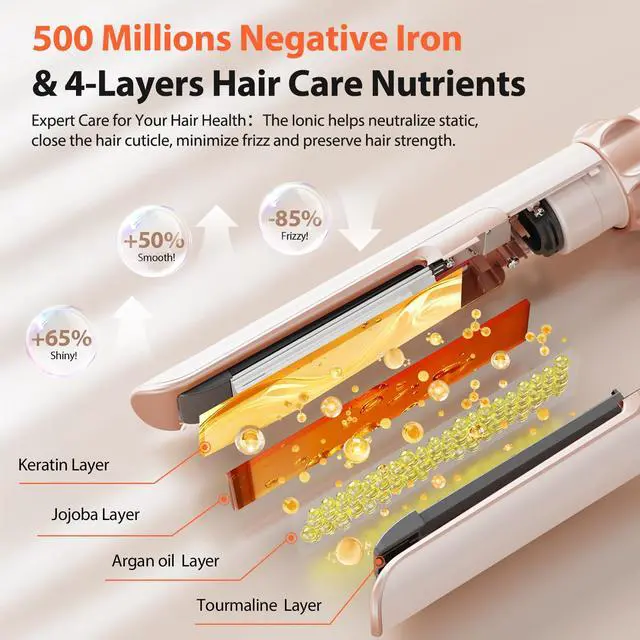 Alt view image 4 of 7 - Upgrade Automatic Curling Iron, 15s Fast Heat 1 1/4 Inch Salon-Waves