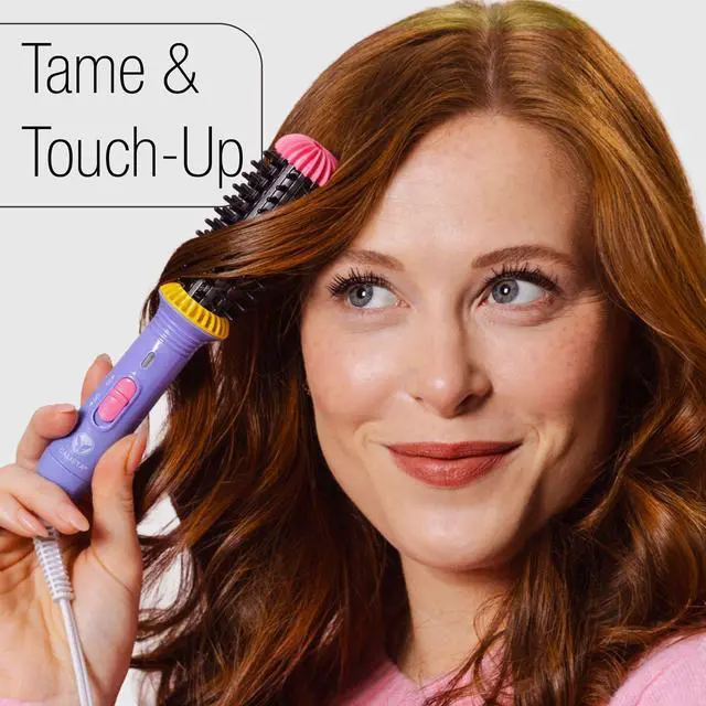 Alt view image 6 of 7 - GoGo Mini Heated Round Brush, Corded On-the-Go Styling, Berry Burst
