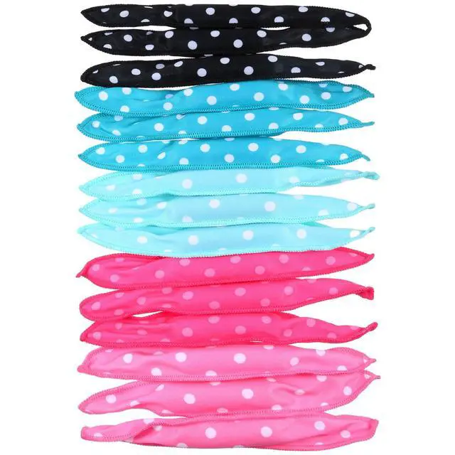 Alt view image 4 of 7 - 40 Pieces Soft Curlers Hair Rollers Overnight Heatless Pillow Rollers for Hair Satin Sponge Curlers to Sleep in No Heat for Long Short Styling Tools(Multicolor)