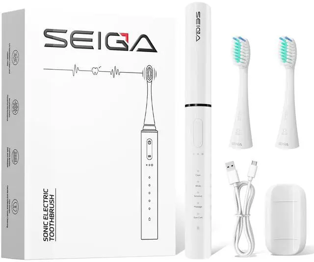 Main image of Sonic Electric Toothbrush for Adults, Rechargeable Travel