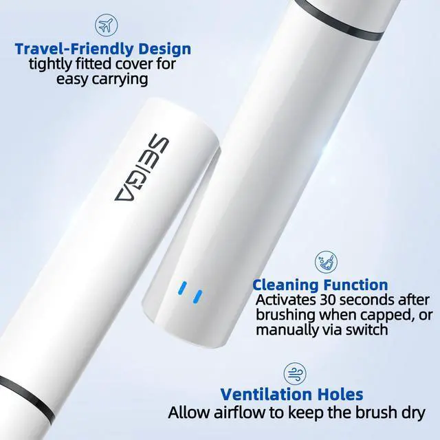 Alt view image 5 of 7 - Sonic Electric Toothbrush for Adults, Rechargeable Travel