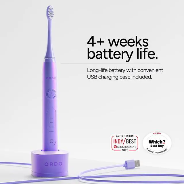 Alt view image 2 of 4 - Sonic+ Electric Toothbrush for Adults, 4 Modes, Pearl Violet