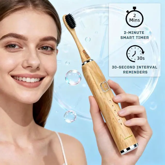 Alt view image 6 of 7 - Sonic Electric Toothbrush with Bamboo Heads
