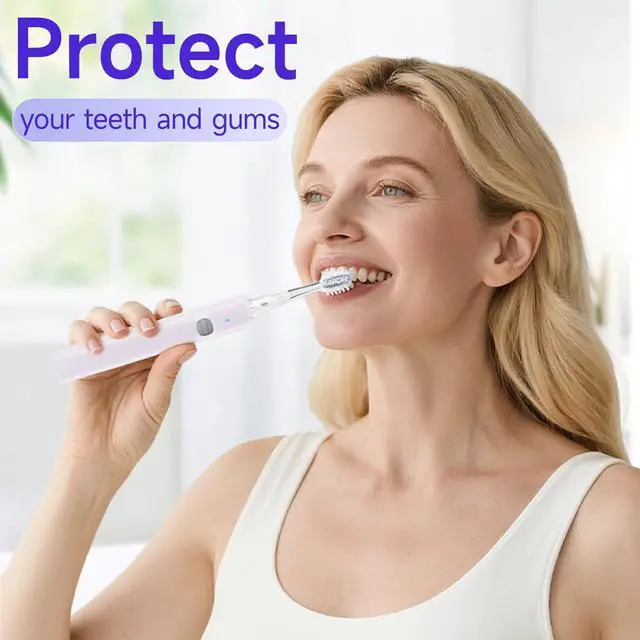 Alt view image 2 of 7 - Sonic Electric Toothbrush for Adults and Kids with UV Mode - 38000 VPM Deep Clean and 4 Cleaning Modes, Rechargeable Toothbrush, 3-Hour Fast Charge, 60 Days Long Battery Life. IPX7 Waterproof