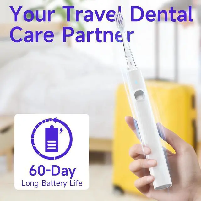 Alt view image 7 of 7 - Sonic Electric Toothbrush for Adults and Kids with UV Mode - 38000 VPM Deep Clean and 4 Cleaning Modes, Rechargeable Toothbrush, 3-Hour Fast Charge, 60 Days Long Battery Life. IPX7 Waterproof