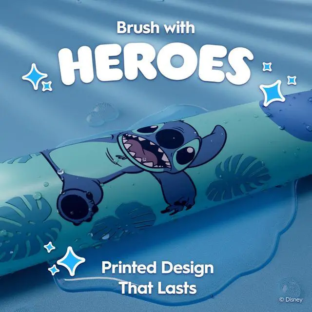 Alt view image 4 of 7 - iO Kids Limited Rechargeable Electric Powered Toothbrush, Stitch - Automatic Pressure Sensor - 3 Cleaning Settings - Music Timer - 28 Day Battery Life - Travel Case