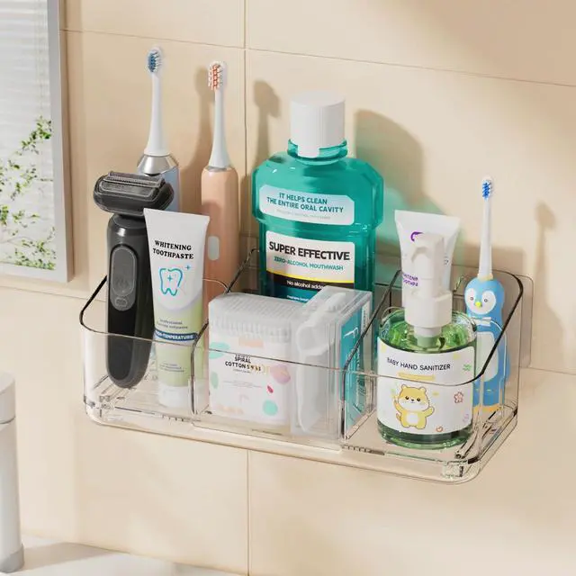 Main image of 8 Slots Toothbrush Holders for Bathrooms with Detachable Dividers
