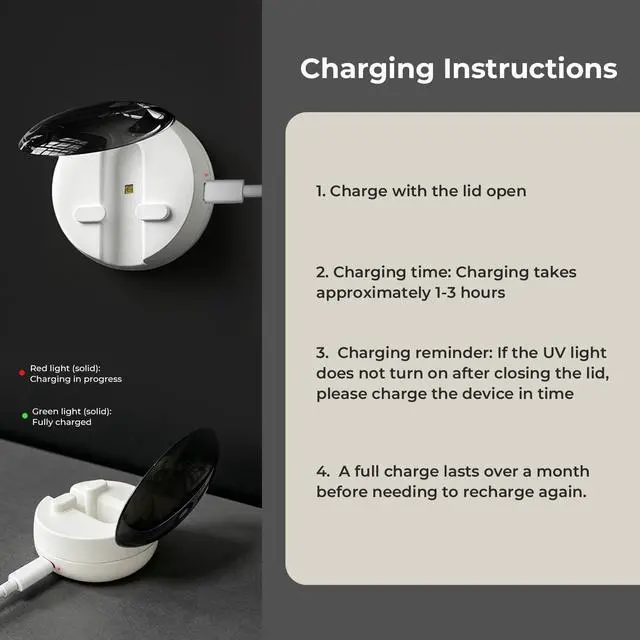 Alt view image 7 of 7 - Rechargeable Electric Toothbrush for Adults with UV Sanitizer Holder