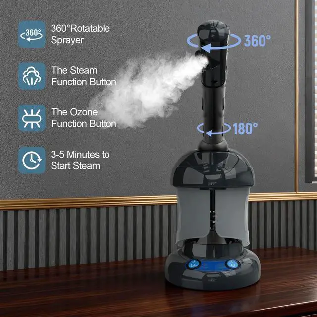 Alt view image 5 of 7 - Facial Steamer, Nano Ionic Ozone Face Steamer for Home & Salon