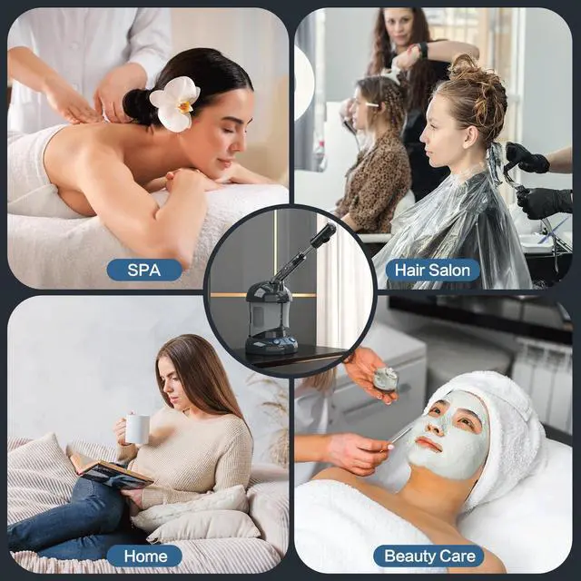 Alt view image 7 of 7 - Facial Steamer, Nano Ionic Ozone Face Steamer for Home & Salon