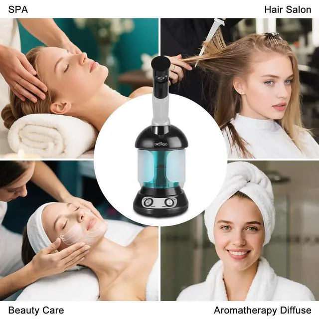 Alt view image 7 of 7 - Facial Steamer with Extendable 360° Rotating Arm (Black)