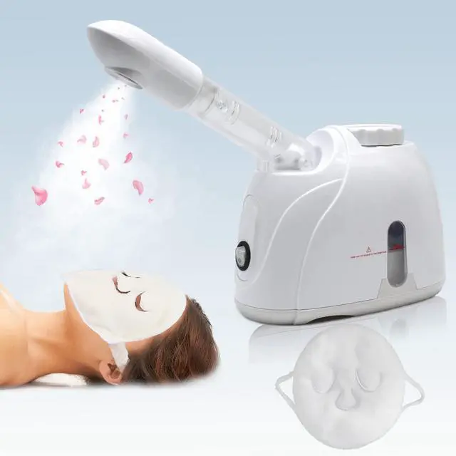 Main image of Facial Steamer Nanometer Fine Mist for Deep Cleaning with Towel, 360 Rotating Arm, Home Spa Device for Personal Care