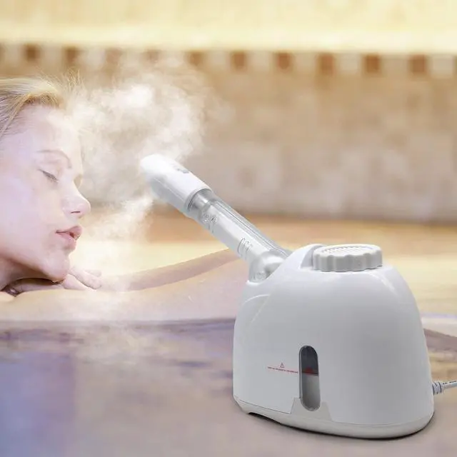 Alt view image 5 of 7 - Facial Steamer Nanometer Fine Mist for Deep Cleaning with Towel, 360 Rotating Arm, Home Spa Device for Personal Care