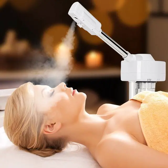 Alt view image 4 of 7 - Professional Facial Steamer - Standing Ozone Facial Steamer on Wheels w Hot Mist for Facial Treatment Personal Care for Spa Salon Home Use