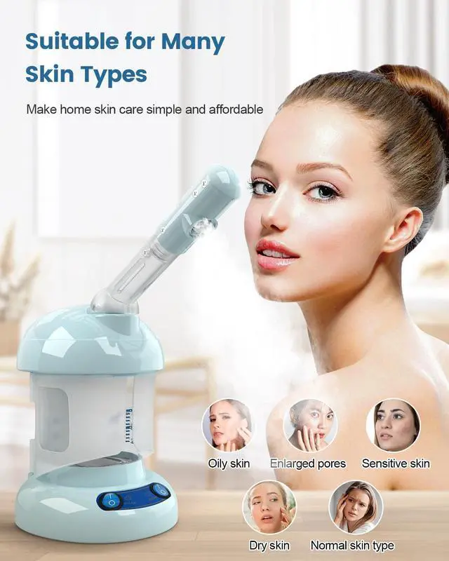 Alt view image 3 of 6 - Facial Steamer -Nano Ionic Face Steamer for Deep Cleaning
